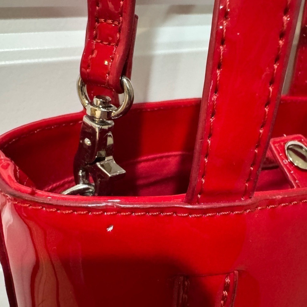 Urban Outfitters Red Patent Faux Leather Bag - Picture 7 of 8